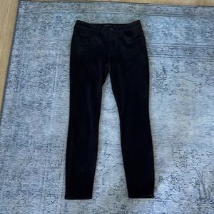 Black suede size 27 Mother skinny jeans. Mid-high rise.